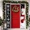 Christmas Porch Sign Banner Decoration -	71"L x 12"W (Snowman)